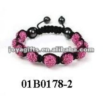 Moda shamballa pulseira com cruz